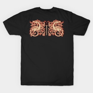 Medieval Dragons with Sword T-Shirt